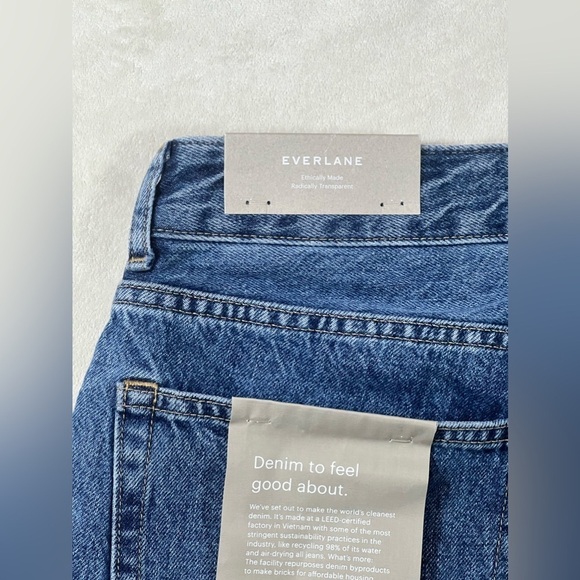 NWT Everlane Sz 31 Regular The Curvy 90’s Cheeky Straight Leg Jeans Medium Wash - Picture 13 of 14